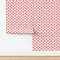 Little Strawberry Pink Summer Small Scale Whimsical Fruit Food Playful Cute Boho Baby Custom Pre-pasted Wallpaper by Spoonflower Pre-Pasted Wallpaper 2FT Wide 16701132